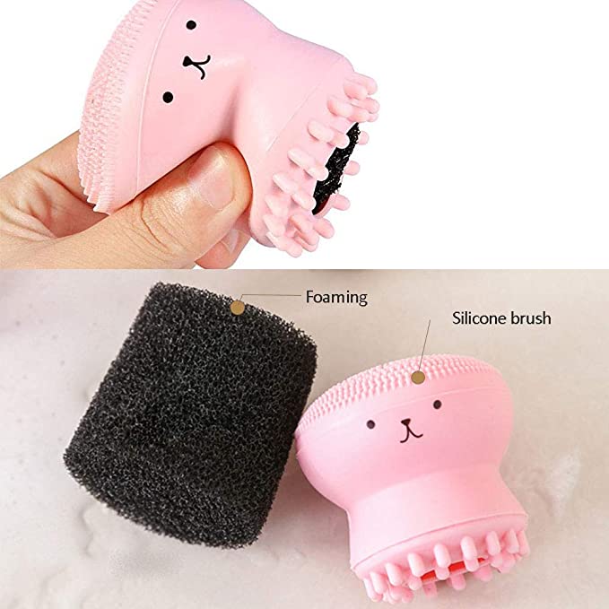 Mini Silicone Face Cleanser Massage Brush